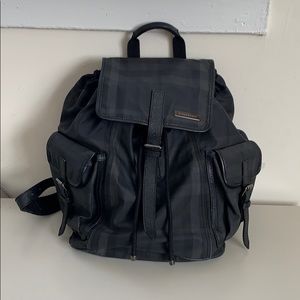 Black Burberry Nylon backpack